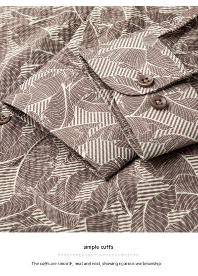 Camisa Hawaiana Casual de Manga Larga Ligera para Hombre - Image 12