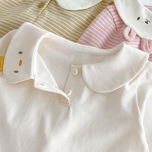 Camiseta Rayada con Diseño Cartoon para Bebé Niña 0-5 Años - Image 13
