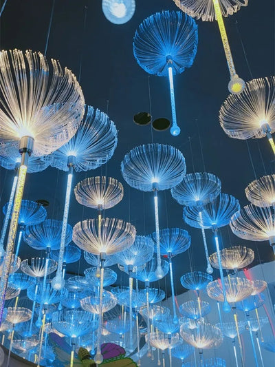 Lámpara Nocturna LED Medusa de Fibra Óptica - Luz Decorativa para Exterior - Image 10
