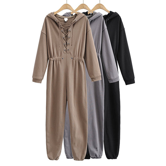 Jumpsuit Deportivo Holgado con Capucha y Cuerda Ajustable - Image 7