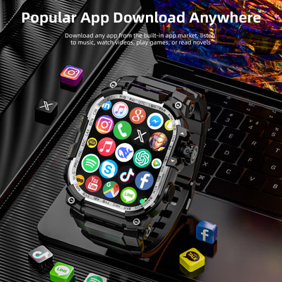 Reloj Inteligente APPLLP 7 MAX con Pantalla Amplia, WiFi y Cámara Extraíble