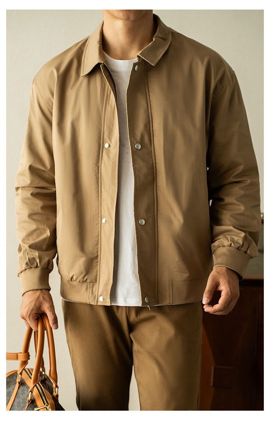 Camisa Antiarrugas Impermeable para Hombre - Colores Lisos, Sin Planchado - Image 9
