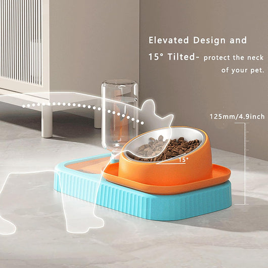 Comedero y Bebedero Elevado para Mascotas con Dispensador Automático - Image 11