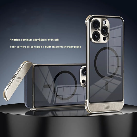 Funda para Teléfono con Marco de Metal Minimalista y Transpirable - Image 2