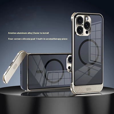 Funda para Teléfono con Marco de Metal Minimalista y Transpirable - Image 2