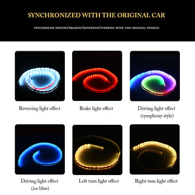 Luz LED Trasera Dinámico con Marquesina Multicolor y Control de Intensidad - Image 7