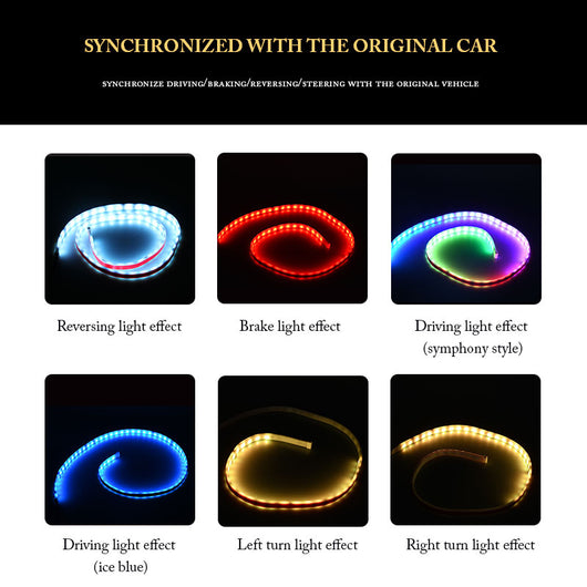 Luz LED Trasera Dinámico con Marquesina Multicolor y Control de Intensidad - Image 7