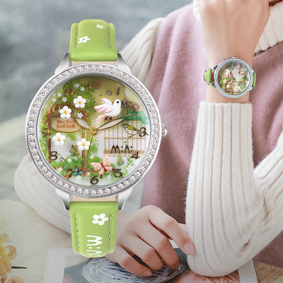 Reloj de Cerámica Suave Estilo Mori Girl Luminoso Resistente al Agua - Image 6