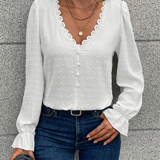 Blusa Minimalista de Manga Larga para Mujer - Versátil y Elegante - Image 7