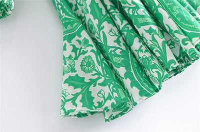 Vestido Camisero Estampado con Cordones Reforzados para Mujer - Image 7