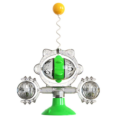 Juguete Interactivo para Gatos con Pelota Dispensadora y Ventosa - Image 5