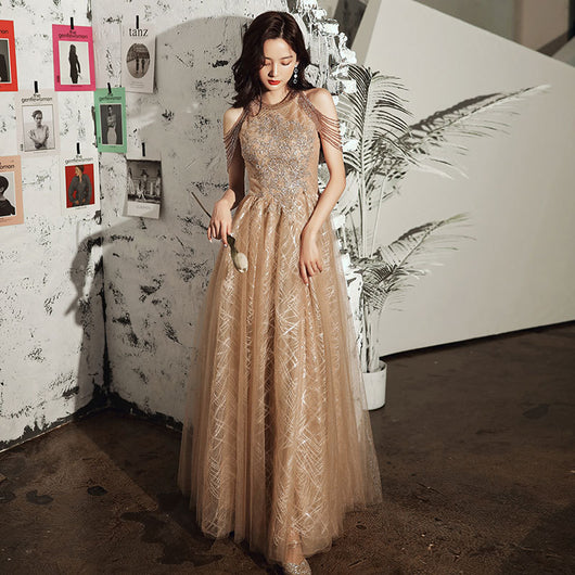 Vestido de Noche Elegante con Flecos para Fiesta y Compromiso - Image 6