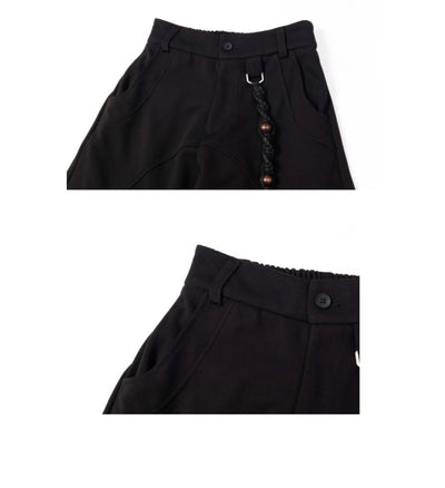 Pantalón de Traje Slim Retro Americano con Efecto Drapeado - Image 9