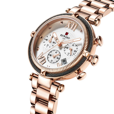 Reloj de Cuarzo Elegante para Mujer con Tres Ojos - Image 16