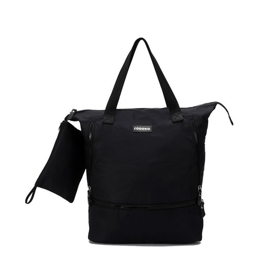 Bolsa Deportiva de Lona Gran Capacidad - Bolso Duffel Portátil para Yoga y Gimnasio