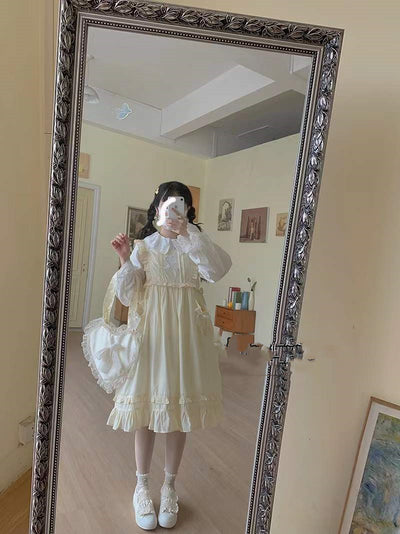 Falda JSK Estilo Lolita con Corazón Hueco y Lazo - Image 11