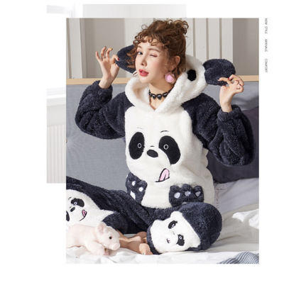 Pijama para Parejas Otoño Invierno Coral - Image 3