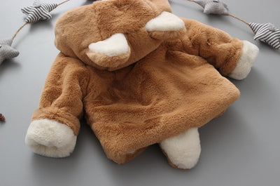 Chaqueta Infantil Otoño-Invierno con Forro de Conejo y Terciopelo Grueso - Estilo Coreano - Image 3