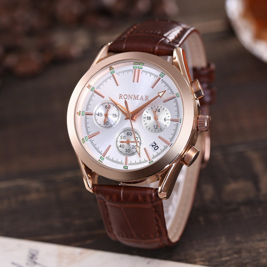 Reloj Casual Luminoso Resistente al Agua con Correa de Cuero - Image 2