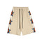 Shorts Casuales con Cordón y Estampado de Letras para Hombre