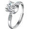 Platinum Diamond Ring Moissanite Ring D Color 1 Carat Opening 9Style