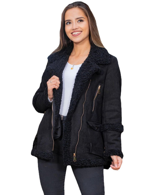 Chaqueta Motociclista de Piel Integral Estilo Europeo para Mujer - Image 6