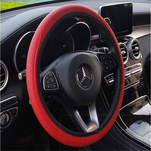 Funda de Volante de Cuero Fibra Doble Redonda - Image 12