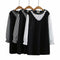 Vestido Largo Bicolor Manga Larga Primavera Talla Grande