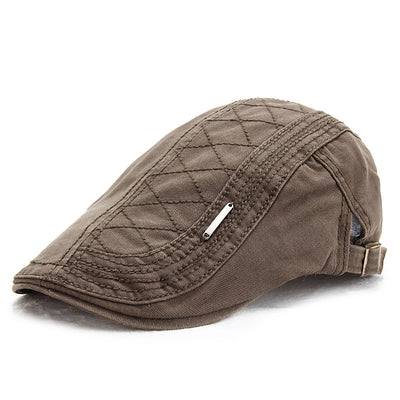 Gorra Retro de Cuadrícula Sólida - Protección Solar Elegante - Image 12