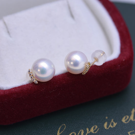 Aretes de Perla Blanca Minimalista - Diseño Clásico Perfecto - Image 10