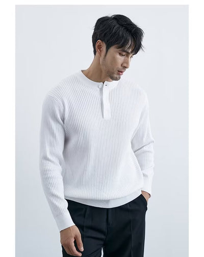 Suéter Ejecutivo Preppy de Manga Larga para Hombre - Image 24