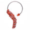Colorful Rhinestones Chokers Necklaces Fashion Trend Crystals Necklaces Fine Jewelry Accessories for Women Rojo