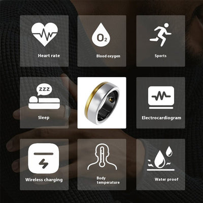 Anillo Inteligente X5 con Monitoreo ECG, Resistente al Agua para Deportes y Salud - Image 3