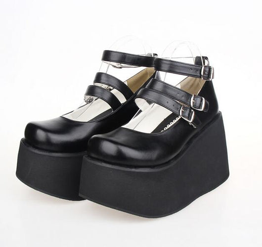 Zapatos Mocasín con Suela Gruesa y Doble Cinturón - Image 7