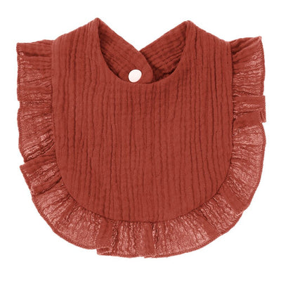 Babero de Gasa de Algodón con Encaje y Bolsillo Absorbente - Image 10