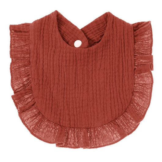 Babero de Gasa de Algodón con Encaje y Bolsillo Absorbente - Image 10