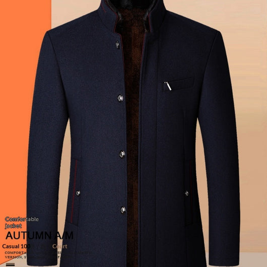 Chaqueta Casual para Hombre con Cuello de Pie