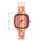 Reloj de Bambú con Colores Vibrantes