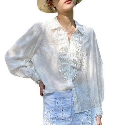 Blusa Francesa Elegante de Manga Larga - Estilo Socialite para Mujer - Image 5