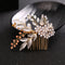 Diadema Artesanal de Hoja de Oro para Novia
