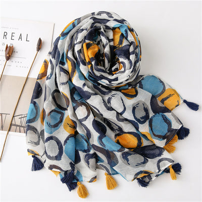 Pañuelo de Algodón y Lino para Mujer - Image 4