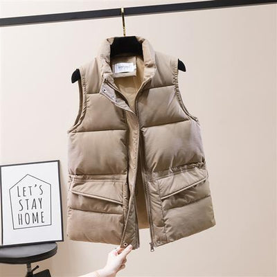 Chaleco Acolchado de Algodón para Mujer - Abrigo Otoño e Invierno - Image 6