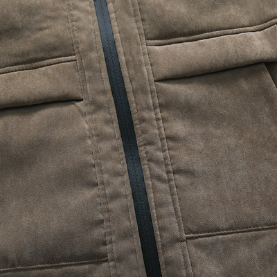 Abrigo de Algodón con Capucha y Forro Afelpado para Hombre - Image 12
