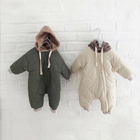 Mameluco Acolchado para Bebé - Ropa de Salida Cálida y Cómoda