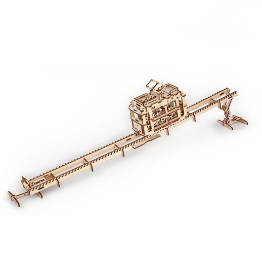 Modelo de Tranvía Mecánico 154 Piezas - Puzzle 3D Educativo de Madera - Image 9