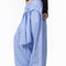 Pantalones Anchos a Rayas de Contraste Retro - Cómodos y Versátiles