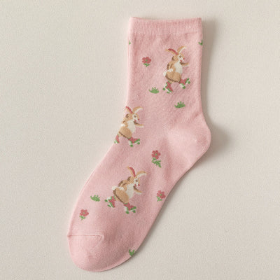 Calcetines Japoneses con Diseño Floral Kawaii para Mujer - Image 11