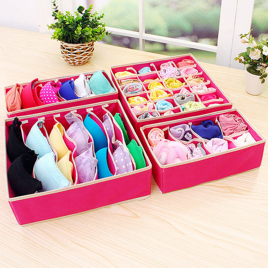 Organizador de Ropa Interior y Accesorios - Set de 4 Cajas de Almacenamiento - Image 6