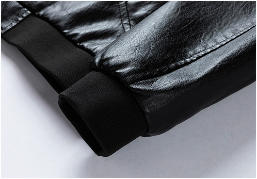 Chaqueta de Cuero con Cuello Alto para Primavera y Otoño - Image 13