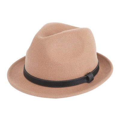 Sombrero Caballero Británico de Lana Pura con Ala Corta Enrollada - Otoño e Invierno - Image 10